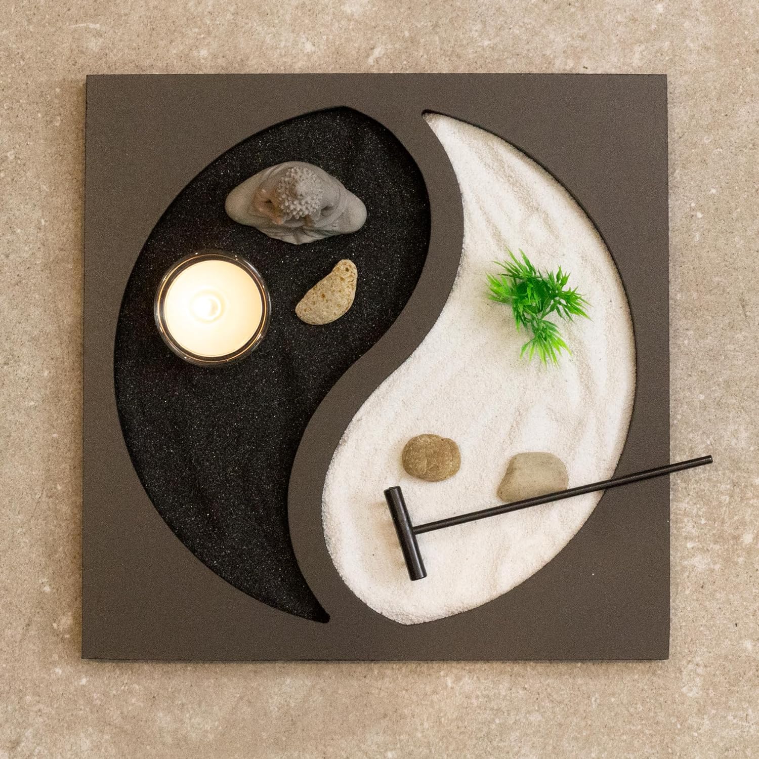 Meditation Yin Yang Buddha Zen Garden Set