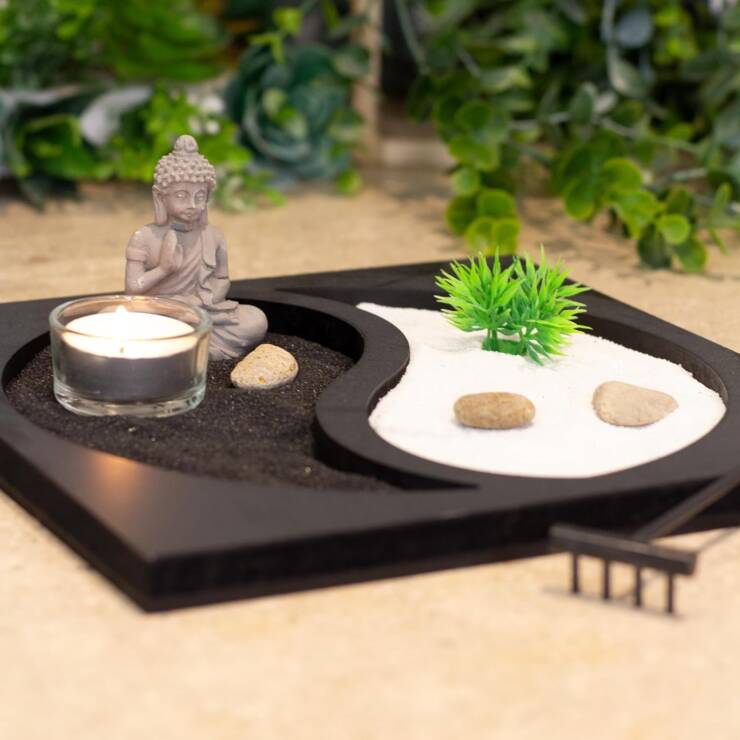 Meditation Yin Yang Buddha Zen Garden Set