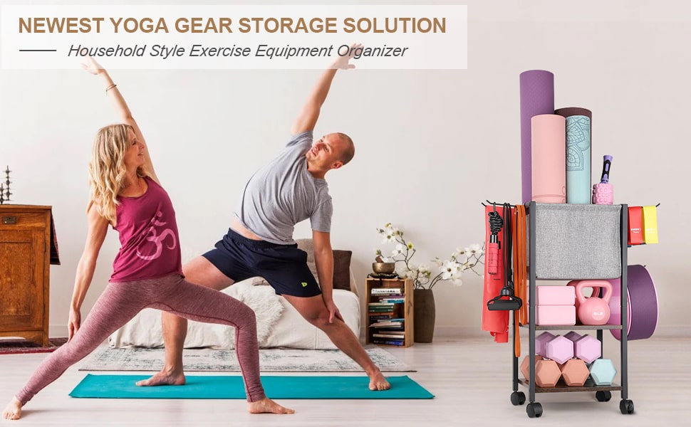 Meditation and Yoga Workout Equipment Storage