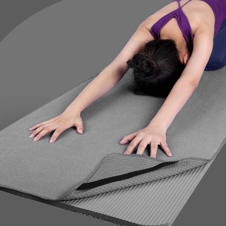 POLYTE Microfibre Hot Yoga Towel Mat