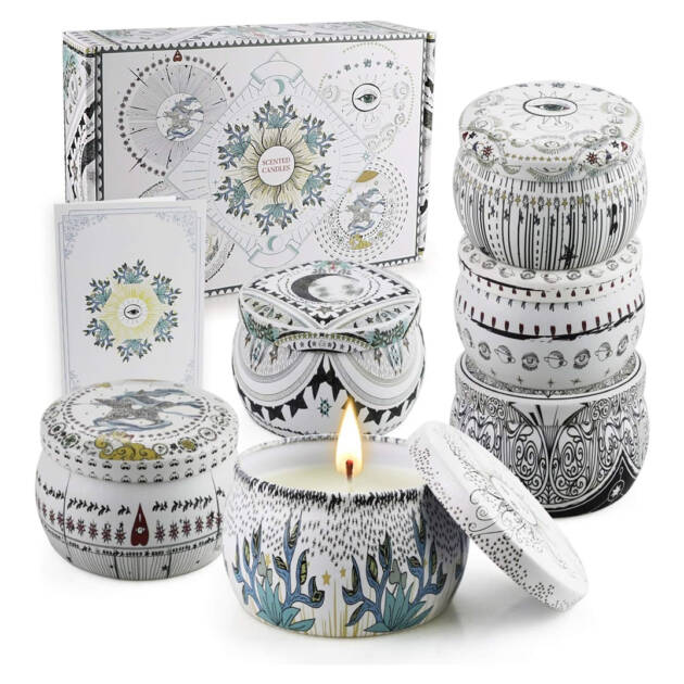 Tarot Scented Candles Gift Set of 6