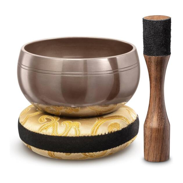 Tibetan Singing Bowl Set - Brown