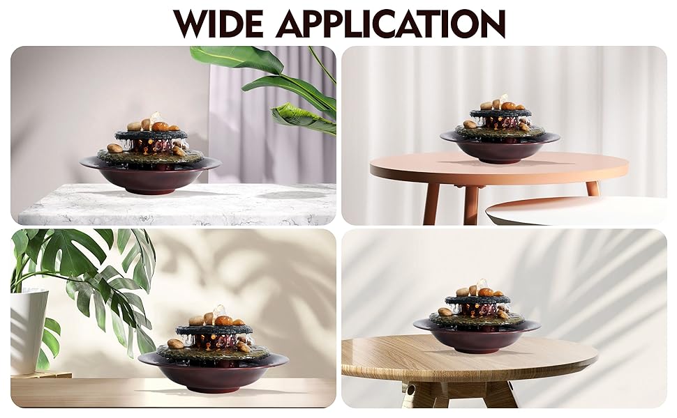 Weejian Indoor Tabletop Waterfall Fountain