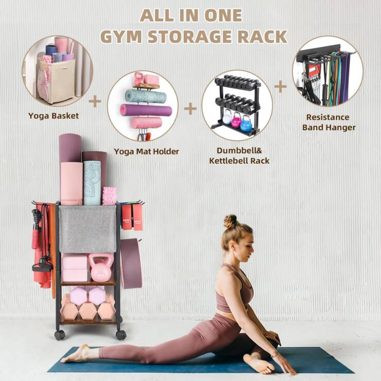 Yoga Workout Equipment Storage