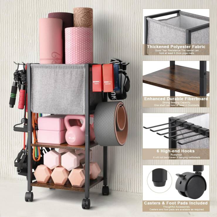 Yoga Workout Equipment Storage