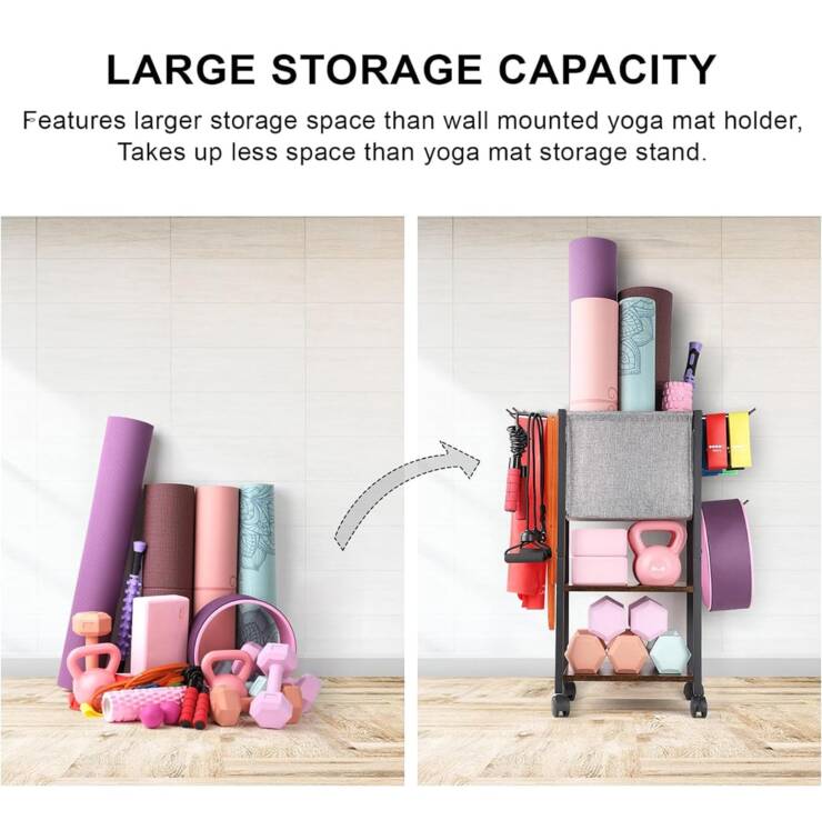 Yoga Workout Equipment Storage