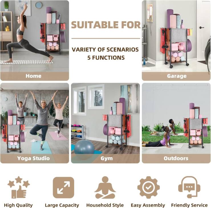 Yoga Workout Equipment Storage