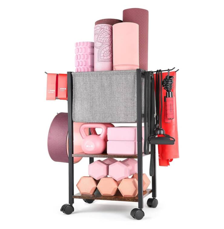 Yoga Workout Equipment Storage