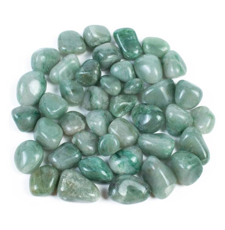 1LB Green Jade tumbled stones