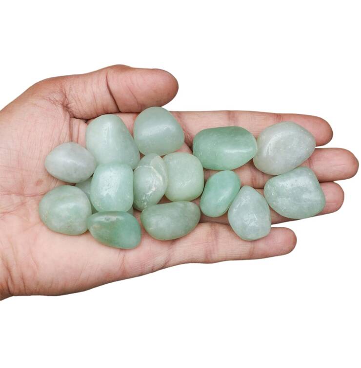 1LB Green Jade tumbled stones