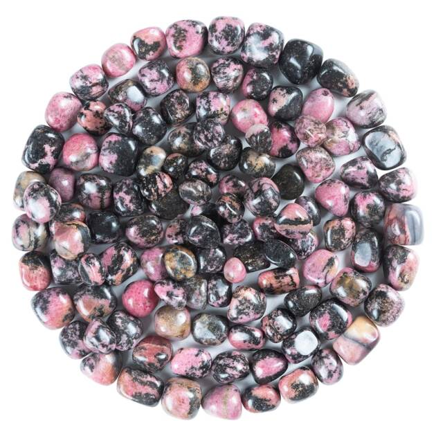 1LB Rhodonite Crystals Tumbled Stones