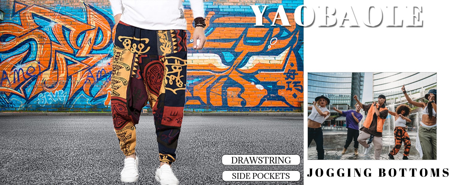 YAOBAOLE Men Yoga Tracksuit Bottoms