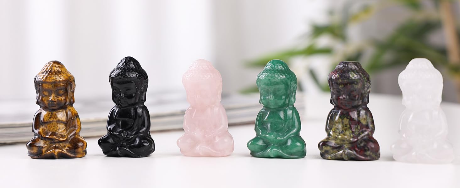 Crystal Baby Buddha Statue