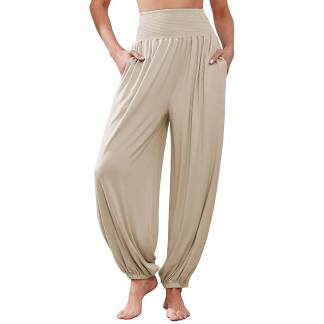 Famulily Harem Pants for Women (Khaki)