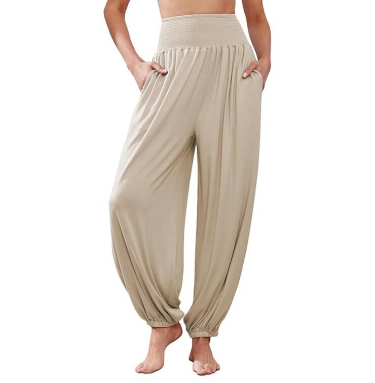 Famulily Harem Pants for Women (Khaki)