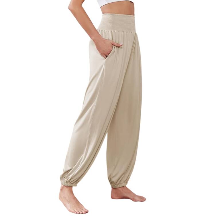 Famulily Harem Pants for Women (Khaki)