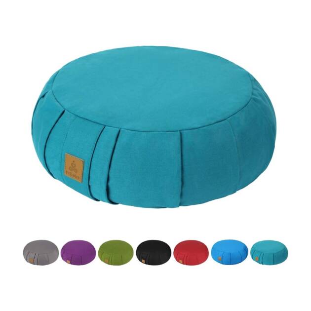 FelizMax Round Buckwheat Meditation Cushion