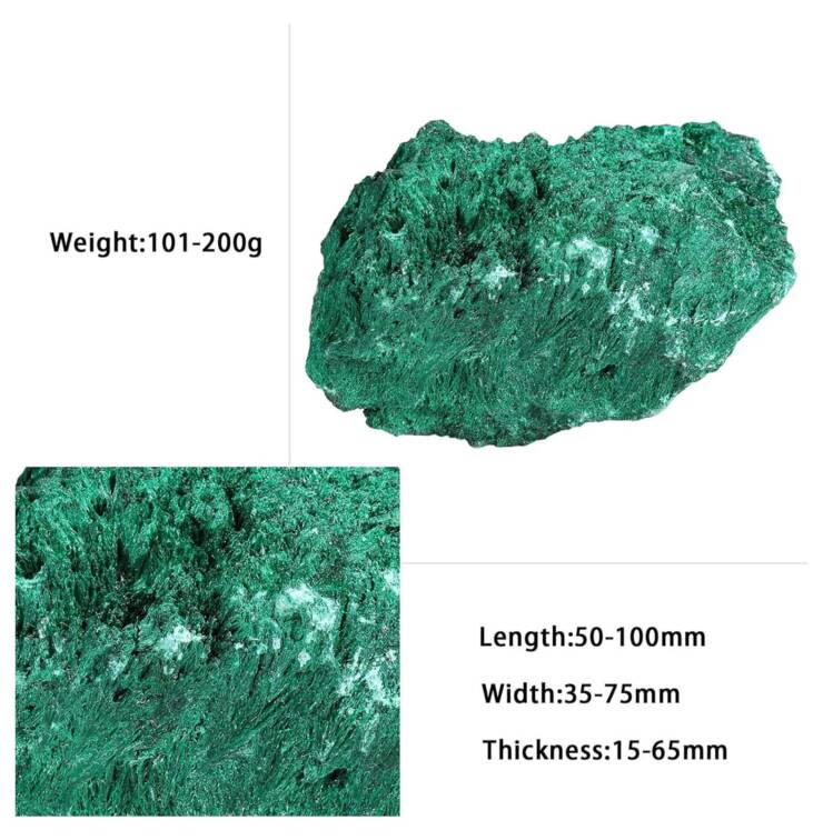 Malachite Crystal Cluster