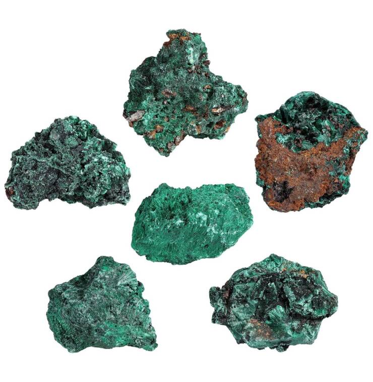 Malachite Crystal Cluster