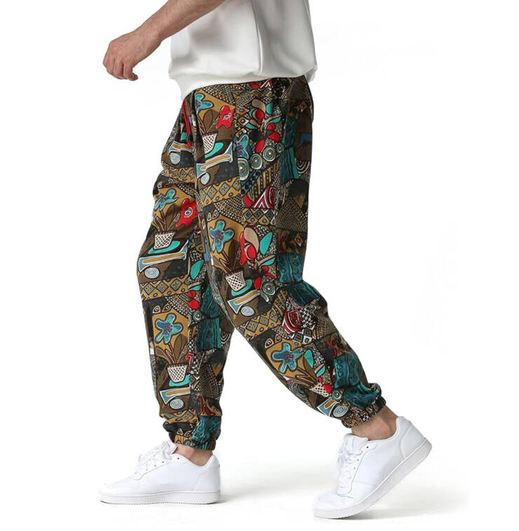 Mens Cotton Elasticated Waist Hippie Bloomers