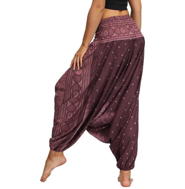 Women's High Waist Yoga Pants (Purple)