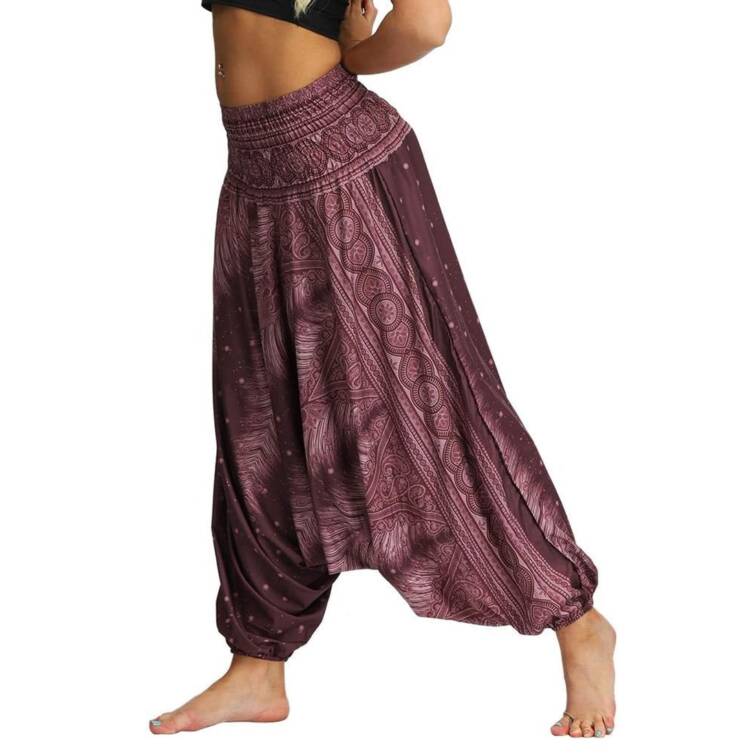 Women's High Waist Yoga Pants (Purple)