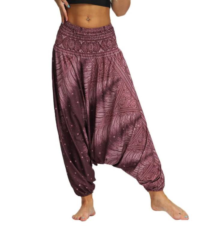 Women's High Waist Yoga Pants (Purple)